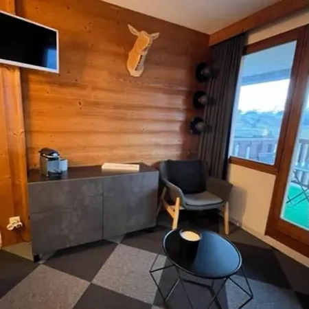Studio 4 Personnes Plein Centre Huez Exterior photo